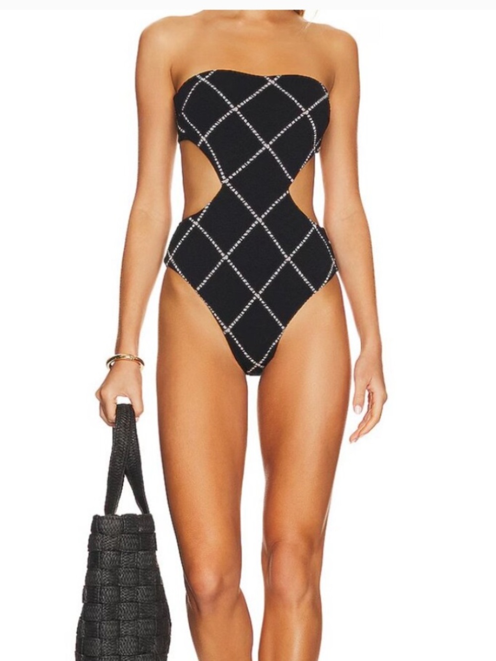 Devon Windsor Small s Giselle one piece swimsuit cutout detailv